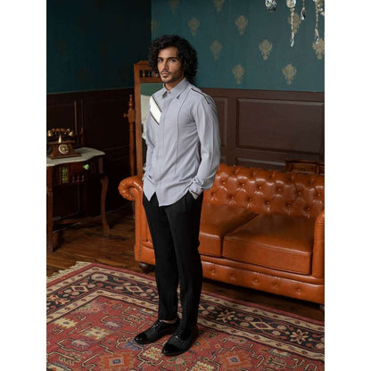 Varun Chakkilam Visteria Grey Streak Shirt