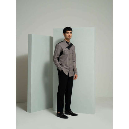 Varun Chakkilam Black Grunge Echo Shirt