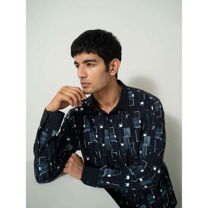 Varun Chakkilam Black Diffused Shirt