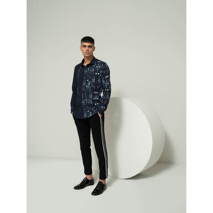 Varun Chakkilam Black Diffused Sole Shirt