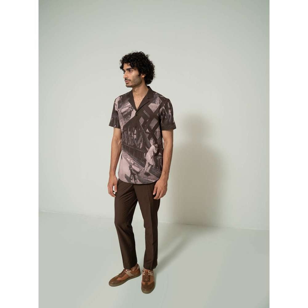 Varun Chakkilam Brown Picturesque Shirt
