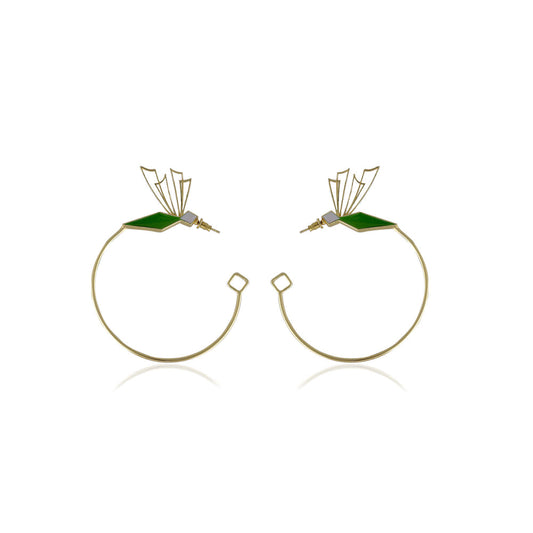 VARNIKA ARORA Carolyn Statement Earrings - Green