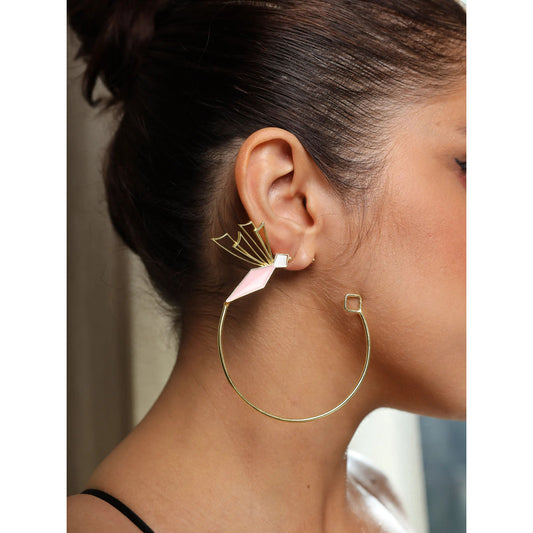 VARNIKA ARORA Carolyn Statement Earrings - Pink