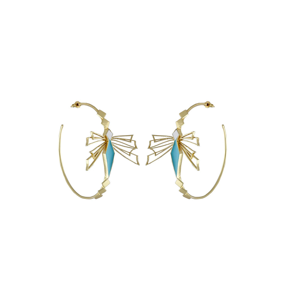 VARNIKA ARORA Elira Statement Earrings - Turquoise