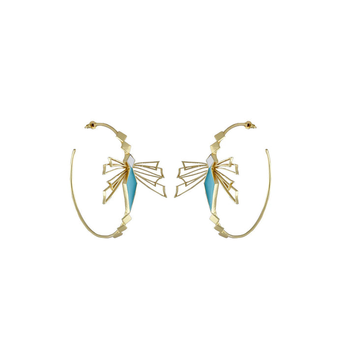 VARNIKA ARORA Elira Statement Earrings - Turquoise