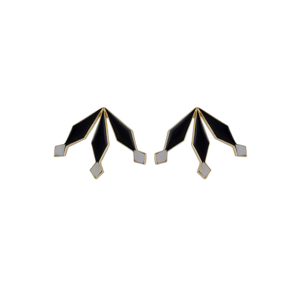 VARNIKA ARORA Blake Statement Earrings - Black