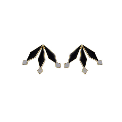 VARNIKA ARORA Blake Statement Earrings - Black