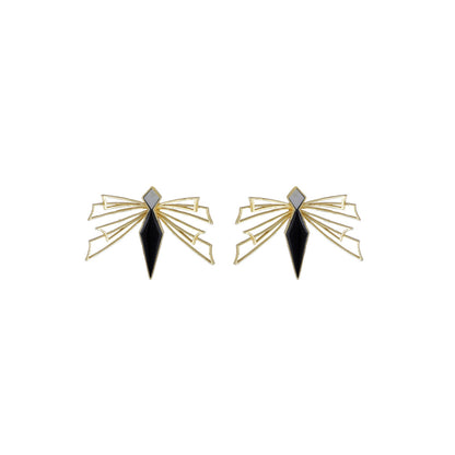 VARNIKA ARORA Eliza Statement Earrings - Black