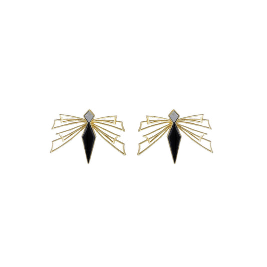 VARNIKA ARORA Eliza Statement Earrings - Black