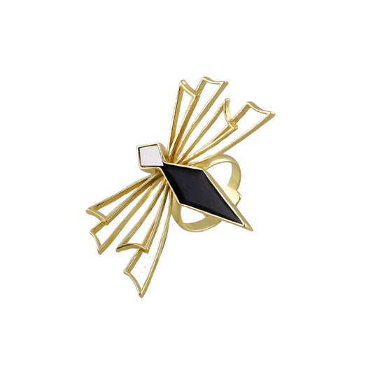 VARNIKA ARORA Erkin Statement Ring - Black