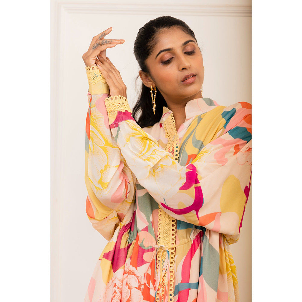 VARUN BAHL Floral Printed Shirt Dress
