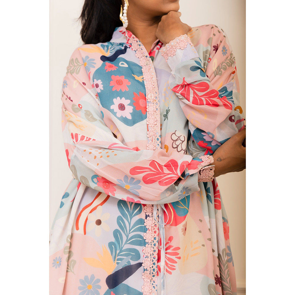 VARUN BAHL Multicolour Amoeba Printed Shirt Dress