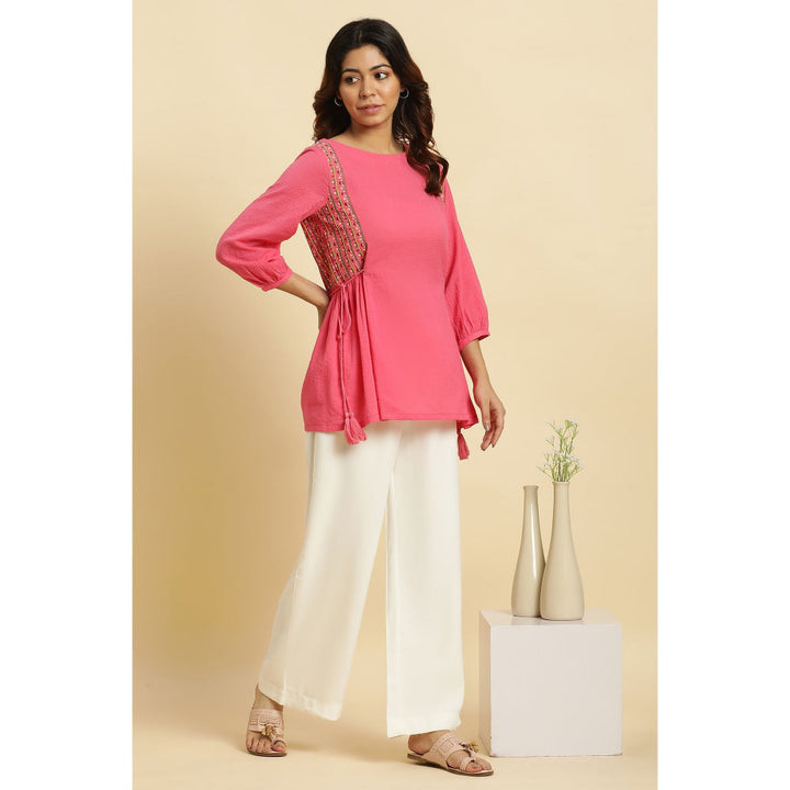W Pink Solid/Plain Top