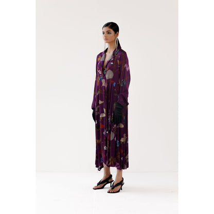 YAVI Robbin Midi Dress - Purple