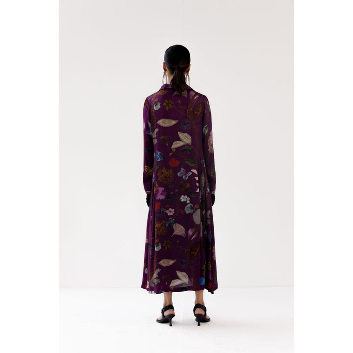 YAVI Robbin Midi Dress - Purple