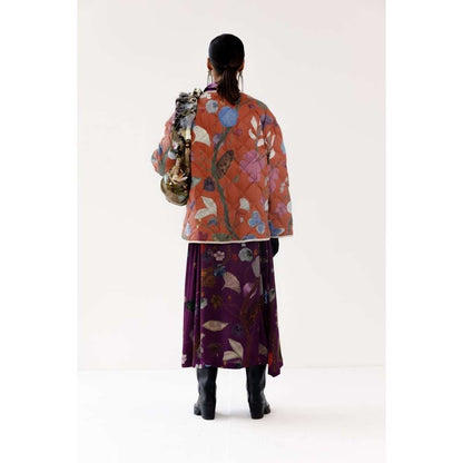 YAVI Luna Ethnic Jacket - Orange