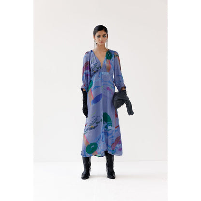 YAVI Hazel Midi Dress - Purple