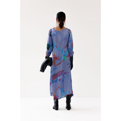 YAVI Hazel Midi Dress - Purple