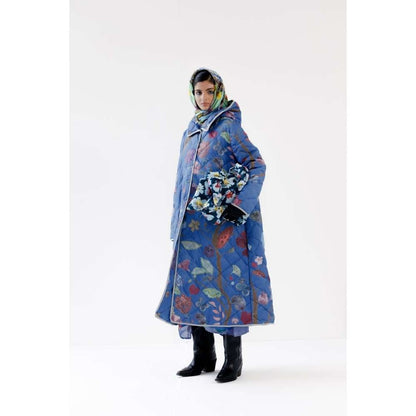 YAVI Nova Ethnic Jacket - Blue