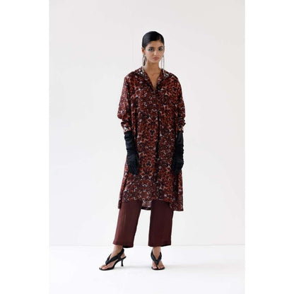 YAVI Zoe Kurta - Rust