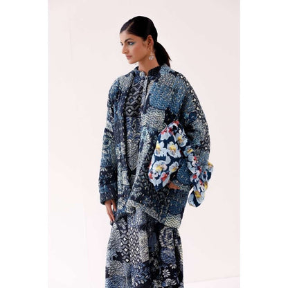 YAVI Moly Ethnic Jacket - Indigo