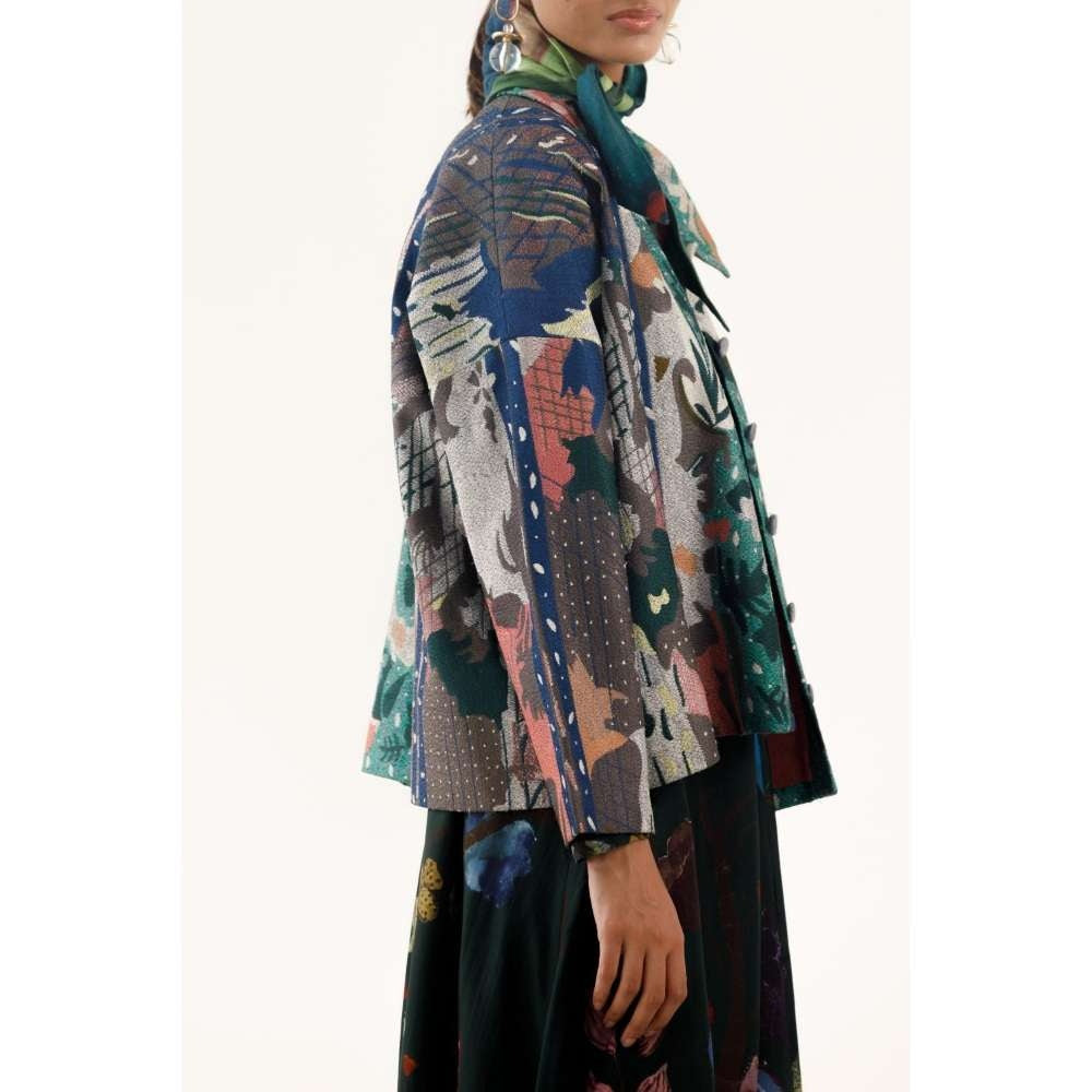 YAVI Taylor Ethnic Jacket - Multi-Color
