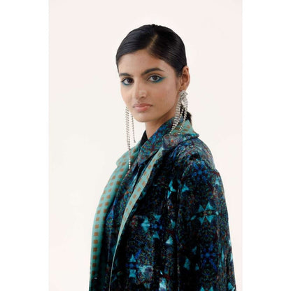 YAVI Aylin Ethnic Jacket - Blue