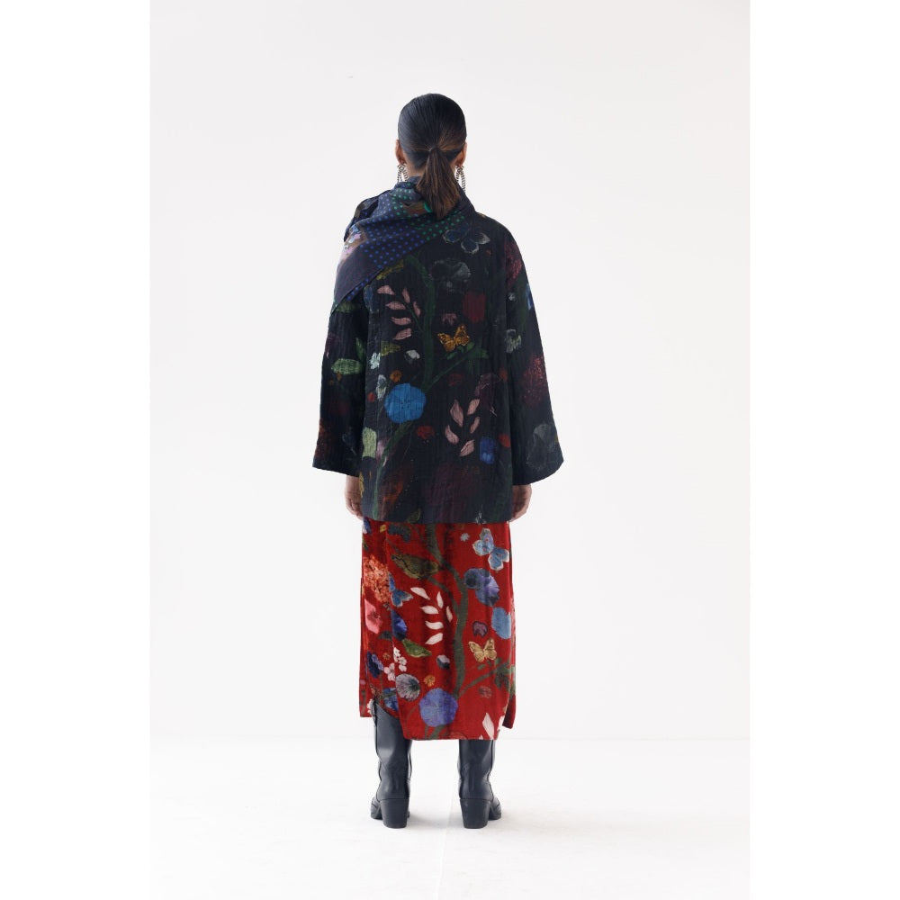 YAVI Margo Ethnic Jacket - Black