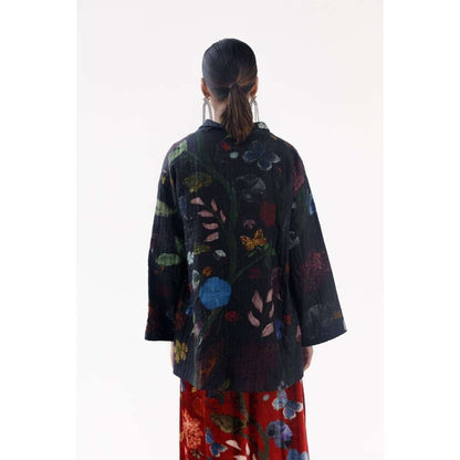 YAVI Margo Ethnic Jacket - Black