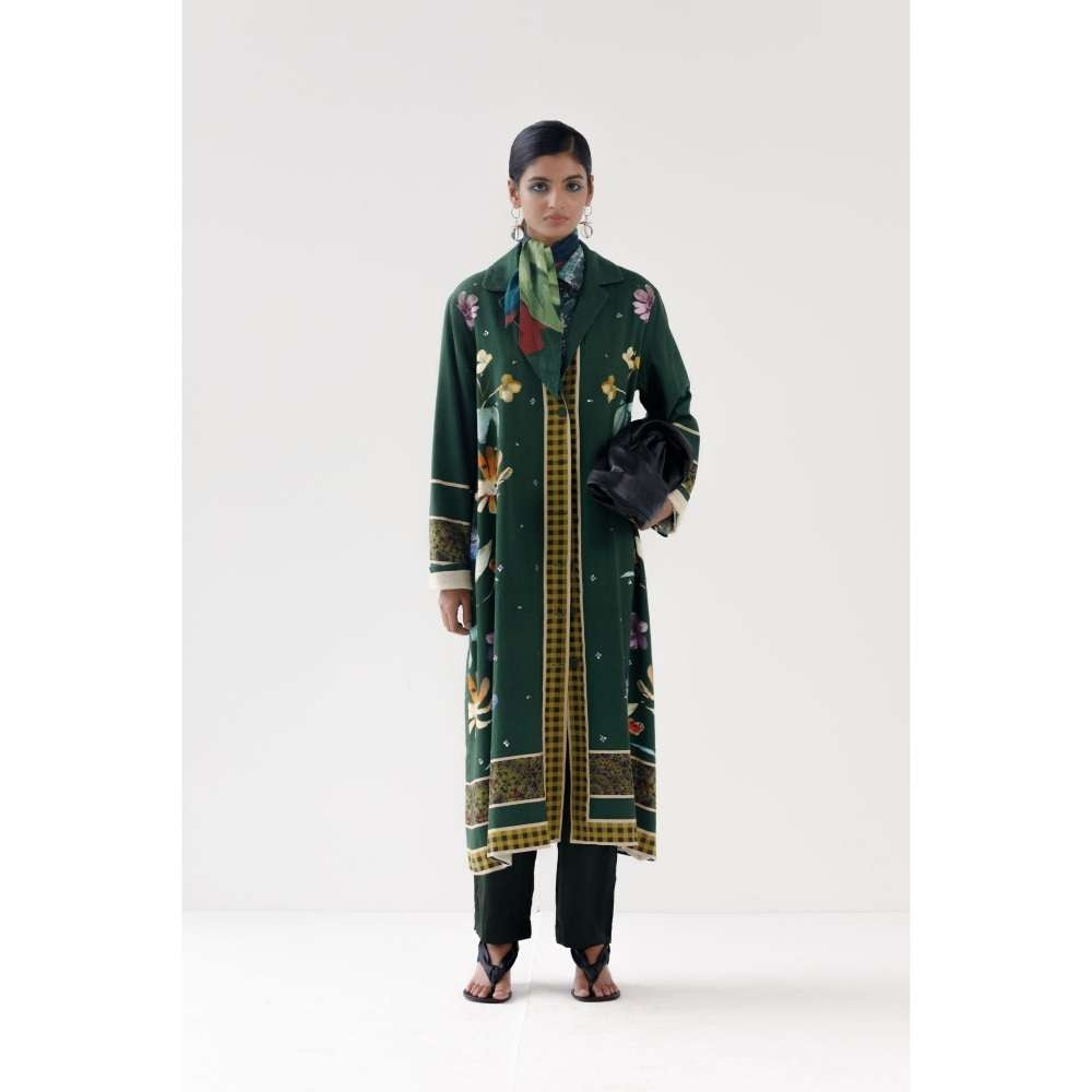 YAVI Charlotte Ethnic Jacket - Green