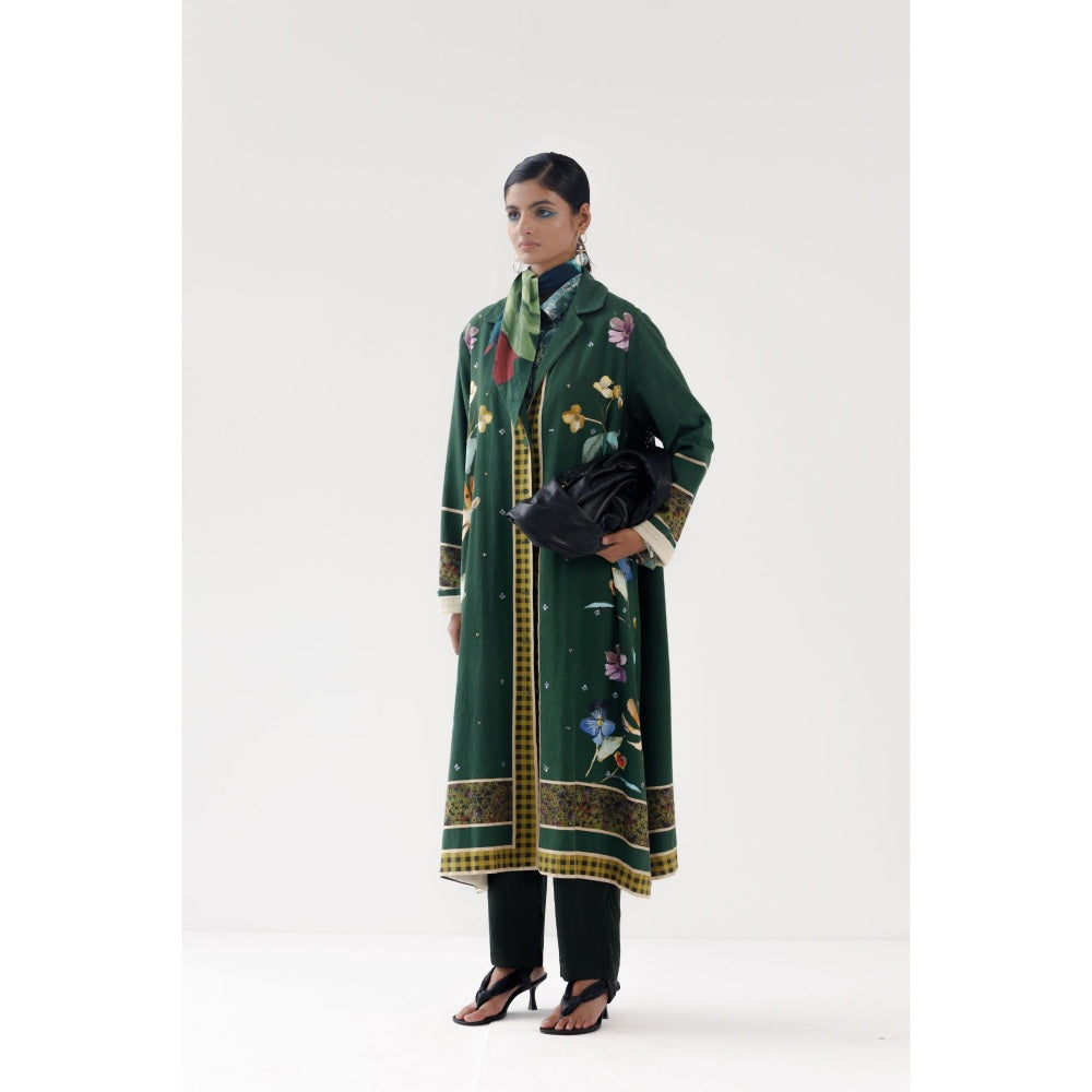 YAVI Charlotte Ethnic Jacket - Green