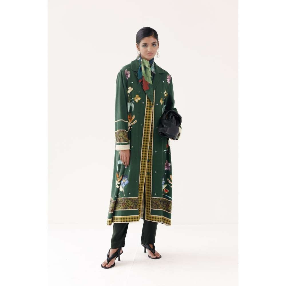 YAVI Charlotte Ethnic Jacket - Green
