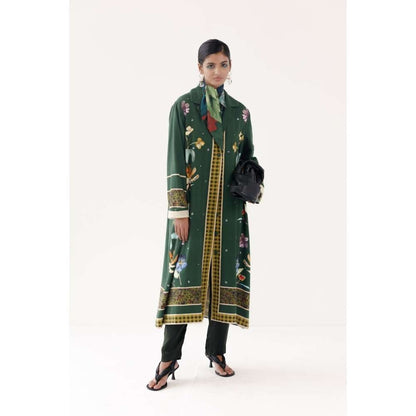 YAVI Charlotte Ethnic Jacket - Green