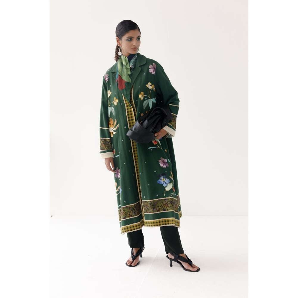 YAVI Charlotte Ethnic Jacket - Green