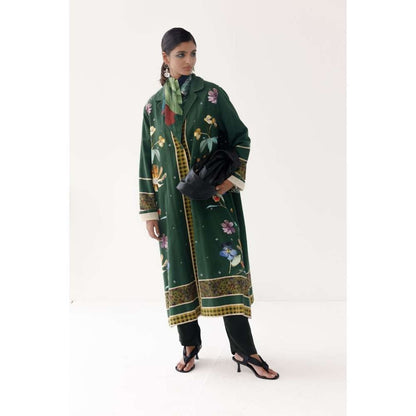 YAVI Charlotte Ethnic Jacket - Green