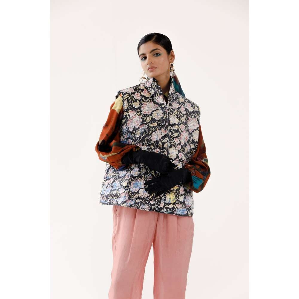 YAVI Jasmine Ethnic Jacket - Black