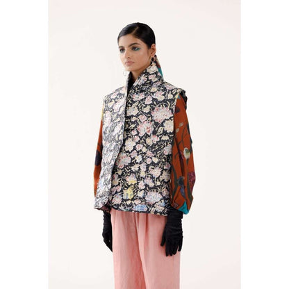 YAVI Jasmine Ethnic Jacket - Black