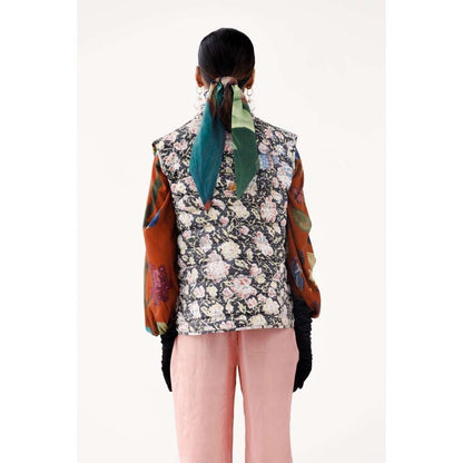 YAVI Jasmine Ethnic Jacket - Black