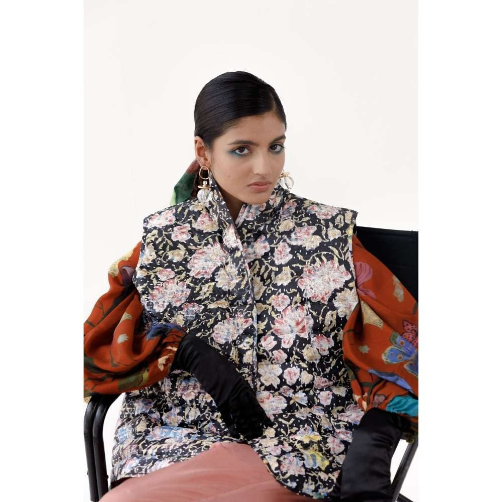 YAVI Jasmine Ethnic Jacket - Black