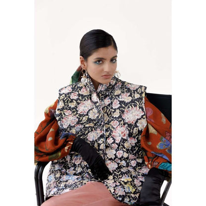 YAVI Jasmine Ethnic Jacket - Black