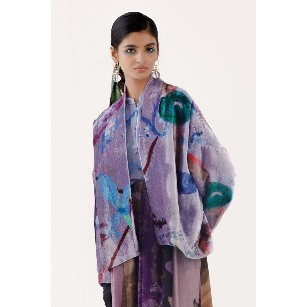 YAVI Ada Ethnic Jacket - Lavender