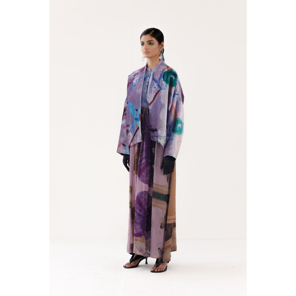 YAVI Ada Ethnic Jacket - Lavender
