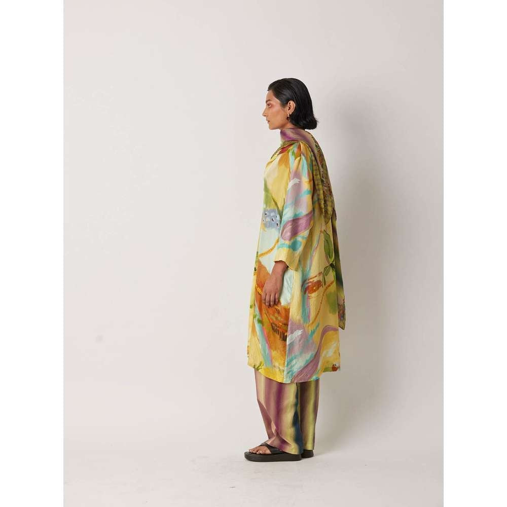 YAVI Women's Labile Printed Multi-Color Kurta