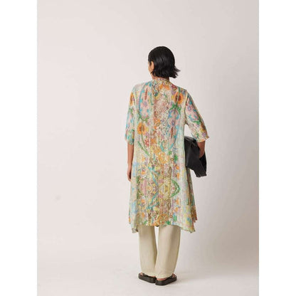 YAVI Women's Inyro Floral & Printed Multi-Color Kurta