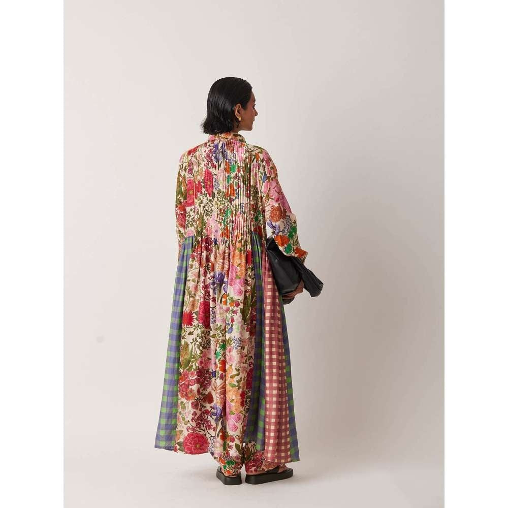 YAVI Women's Imfy Floral & Printed Multi-Color Anarkali Kurta