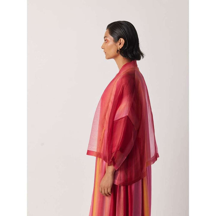 YAVI Women's Cheril Solid Pink Jacket