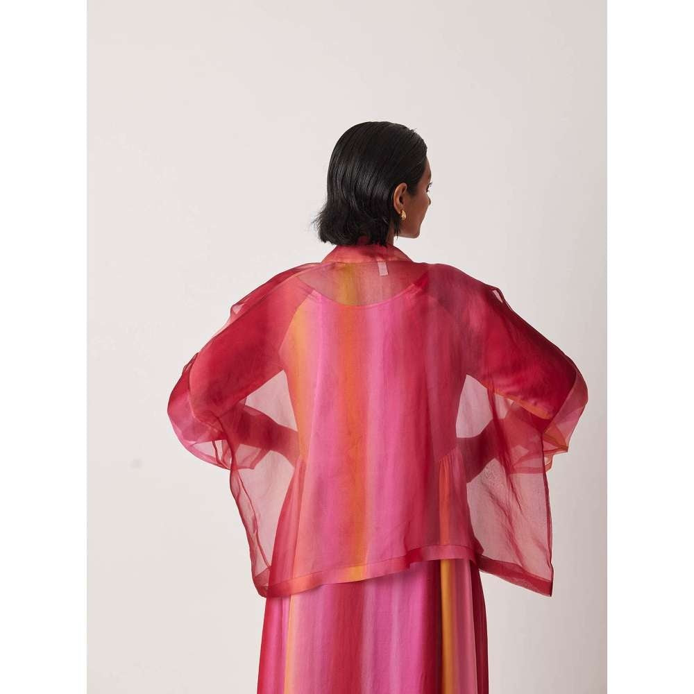 YAVI Women's Cheril Solid Pink Jacket