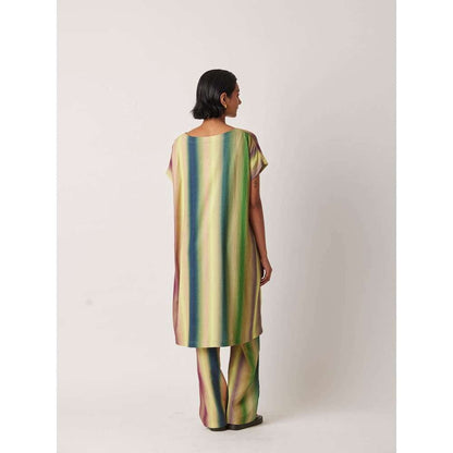 YAVI Women's Aura Colorblock & Printed Multi-Color Pant