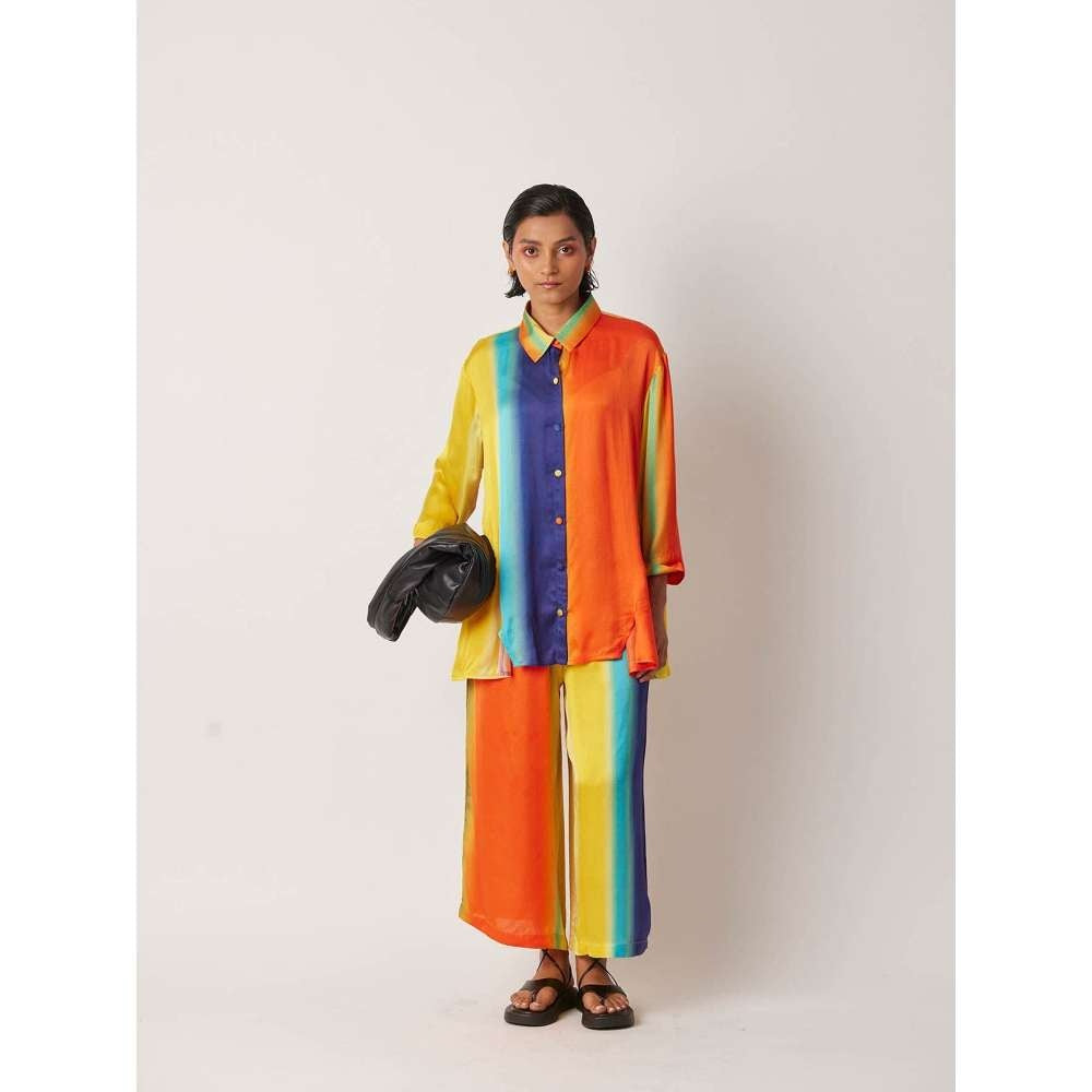 YAVI Women's Cheboy Colorblock & Printed Multi-Color Pant