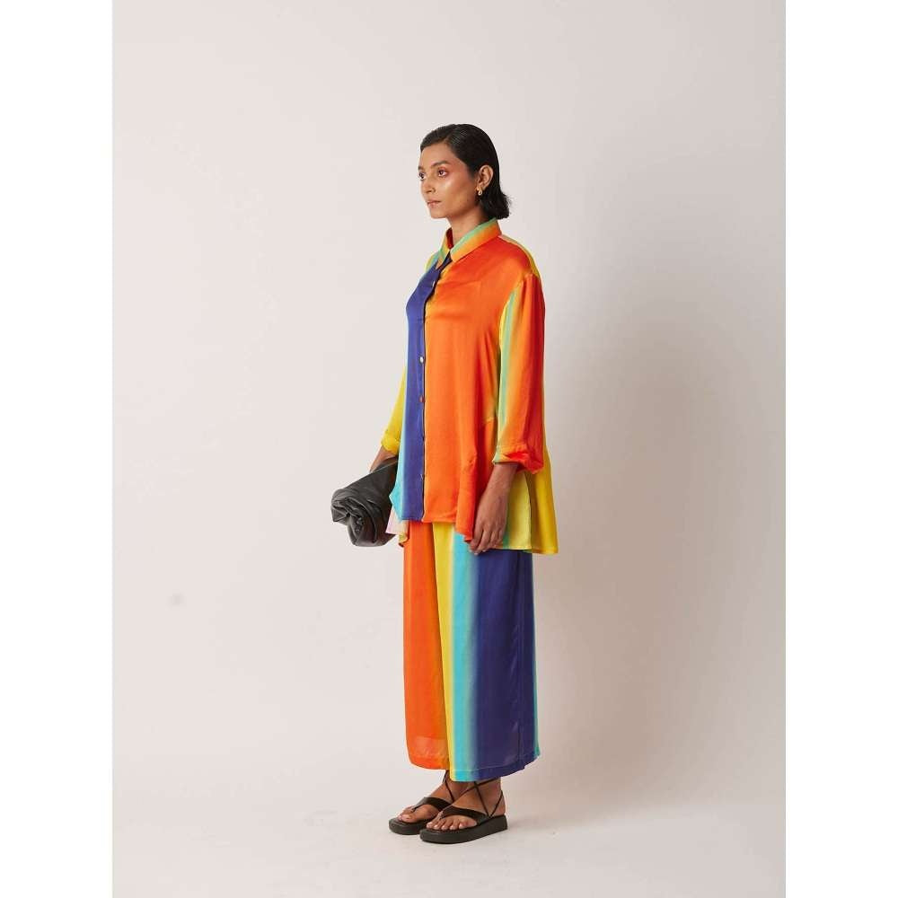 YAVI Women's Cheboy Colorblock & Printed Multi-Color Pant